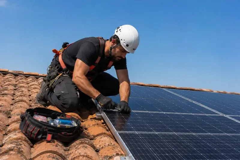 Maintenance et monitoring de panneaux solaires à Pont-de-Barret