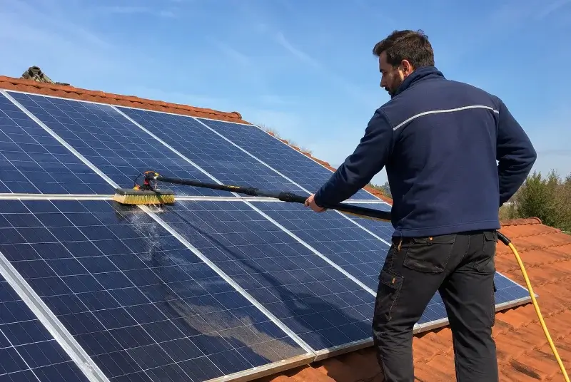 Nettoyage et entretien de panneaux solaires à Pont-de-Barret
